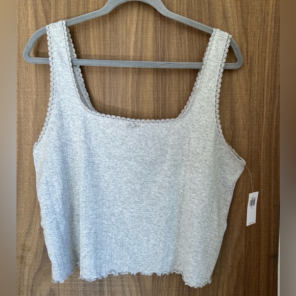 Old Navy Tops - Old Navy Pointelle Cropped Tank Top